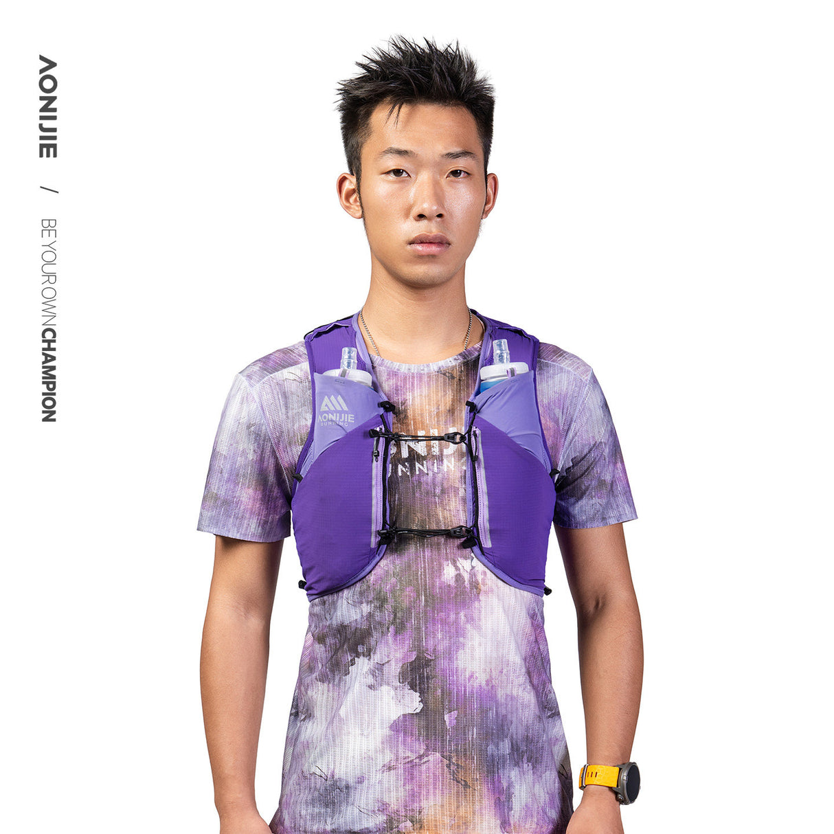 Chaleco AONIJIE Mont Blanc 12L - violeta