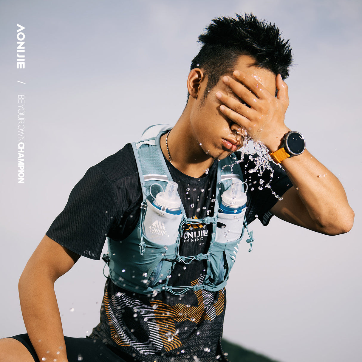 Chaleco AONIJIE PRO 10L - petróleo