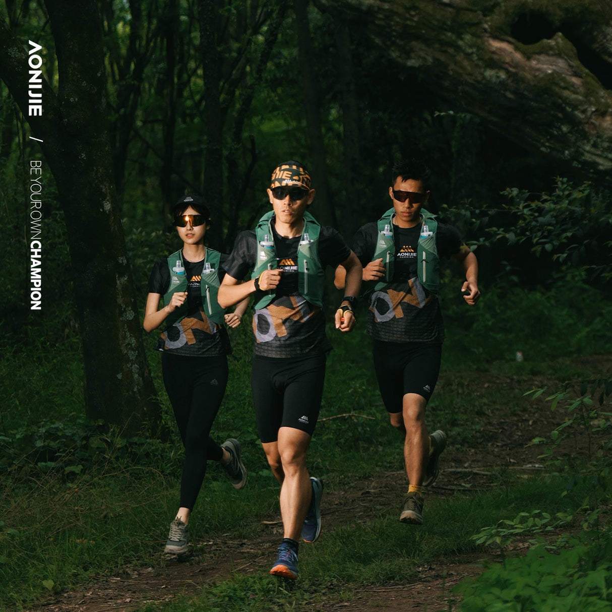 Chaleco AONIJIE Mont Blanc 12L - verde