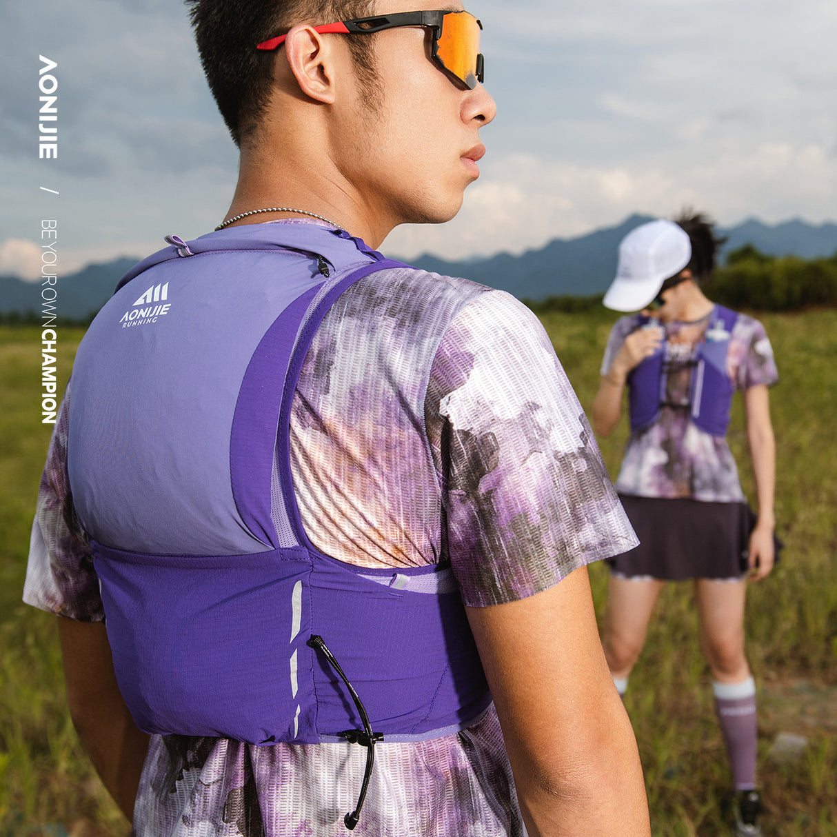 Chaleco AONIJIE Mont Blanc 8L - violeta