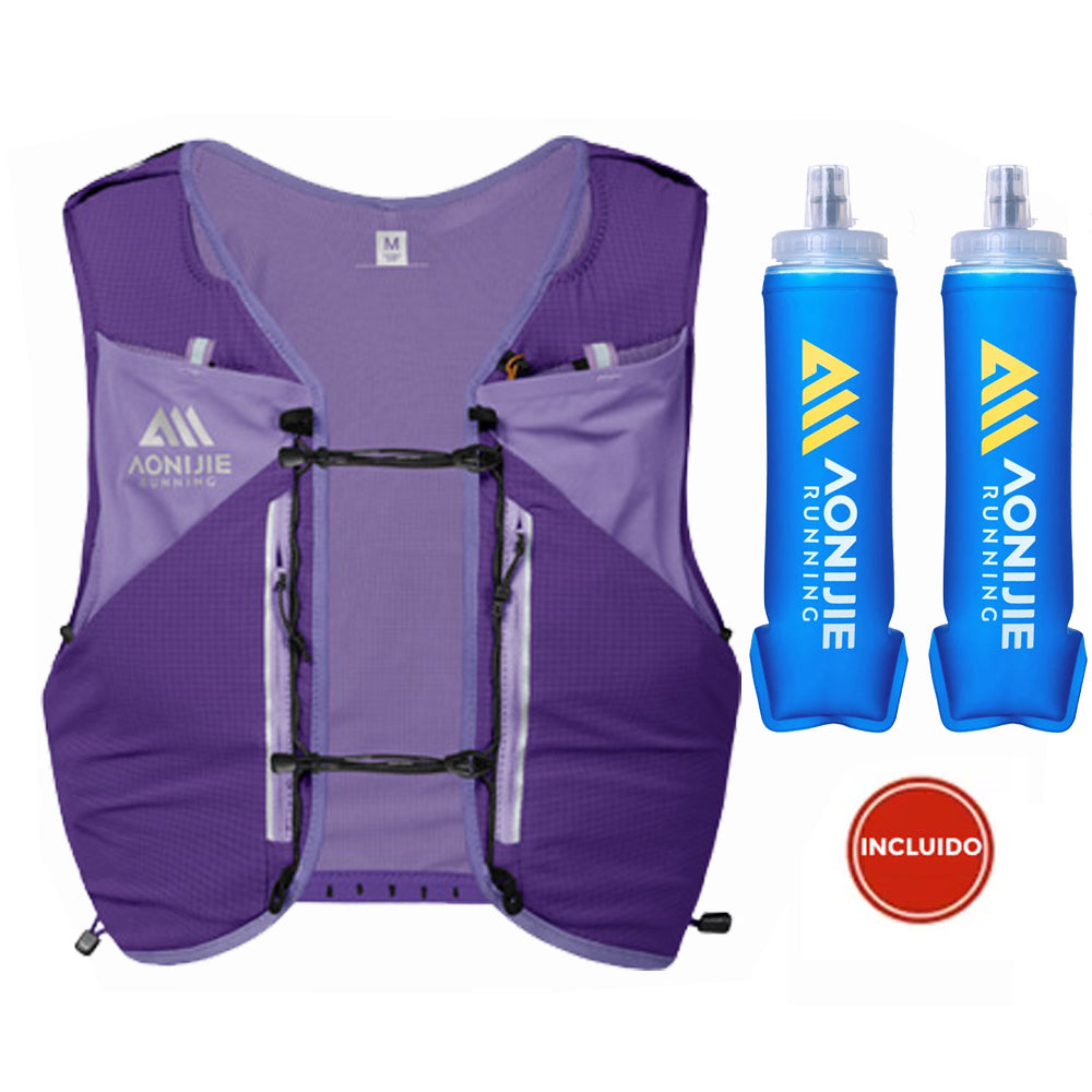 Chaleco AONIJIE Mont Blanc 12L - violeta