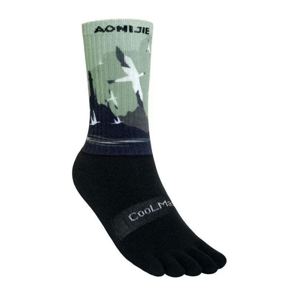 Calcetines AONIJIE D2 Trail Coolmax - petroleo