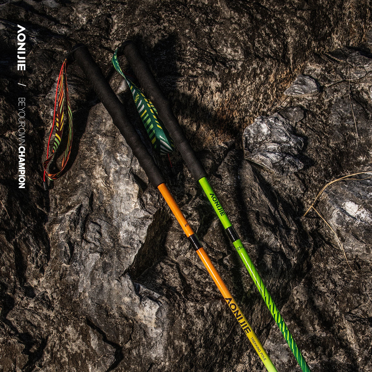 Bastón AONIJIE Ultra Carbon 110cm verde