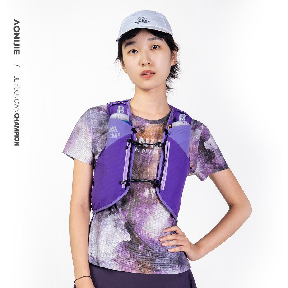 Chaleco AONIJIE Mont Blanc 12L - violeta