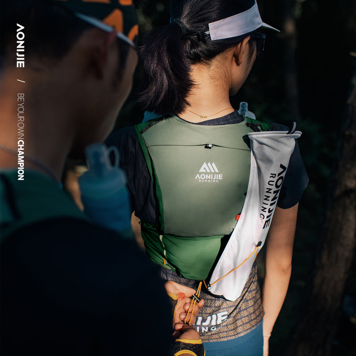 Chaleco AONIJIE Mont Blanc 8L - verde