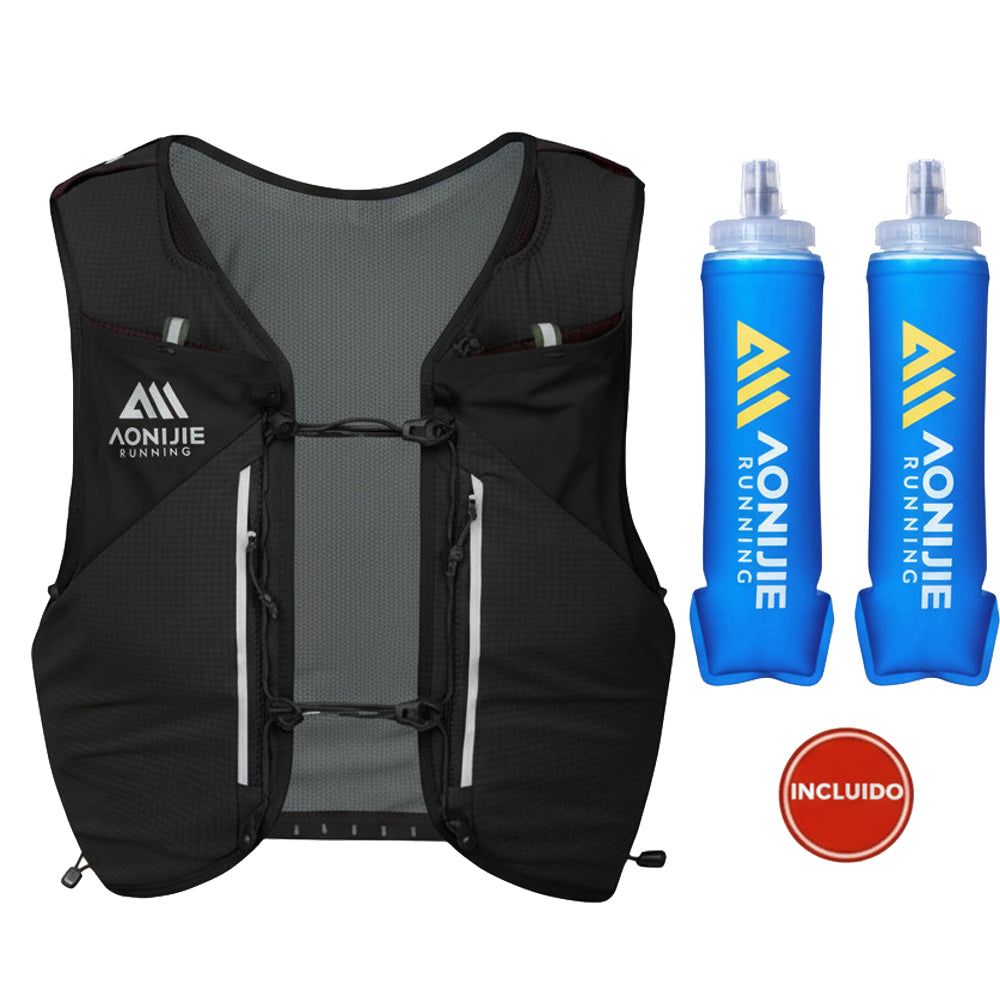 Chaleco AONIJIE Mont Blanc 12L - negro