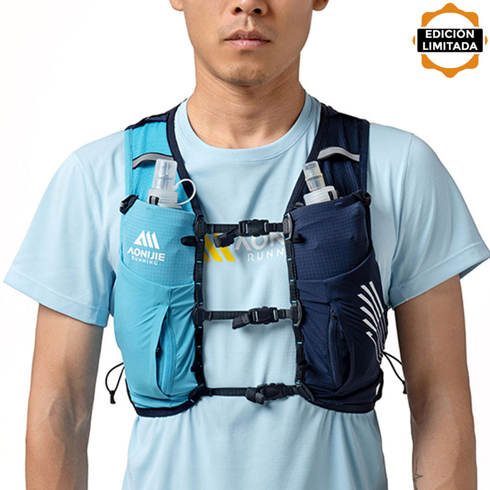 Chaleco AONIJIE PRO 10L - celeste