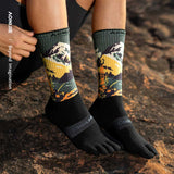 Calcetines AONIJIE D2 Trail Coolmax - verde