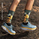 Calcetines AONIJIE D2 Trail Coolmax - verde