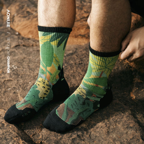 Calcetines AONIJIE Merino Wool verde