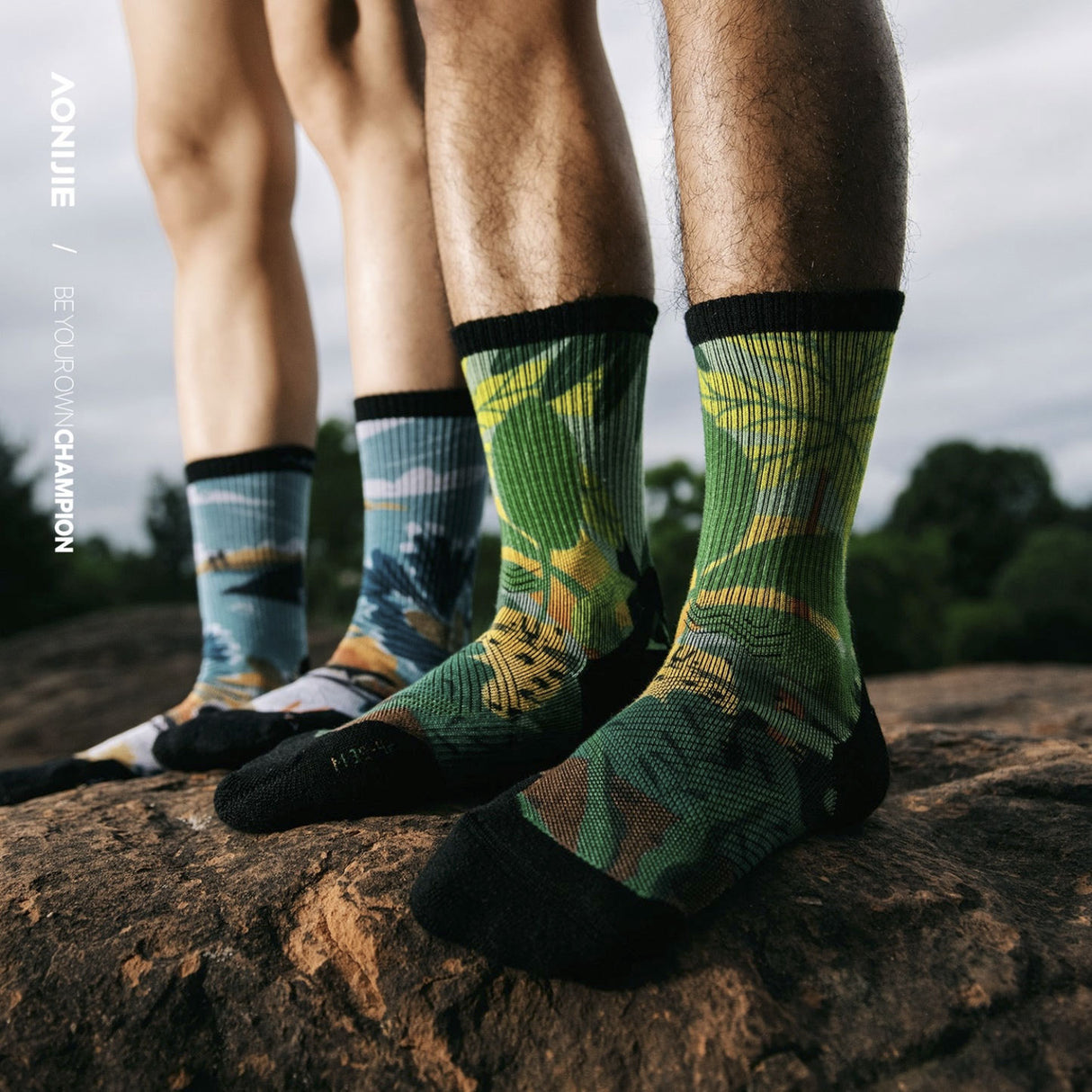 Calcetines AONIJIE Merino Wool azul